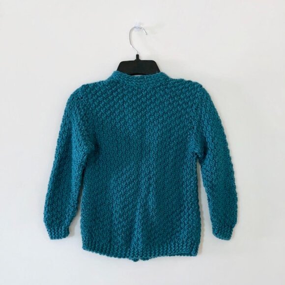 Hand knitted unisex jacket, Handmade cardigan for toddler - Picture 2 of 11